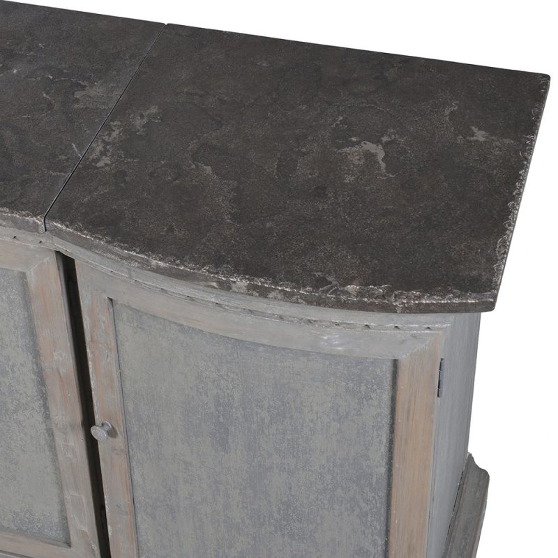 Rennes Stone Top Aged Sideboard Aged Sideboard UK