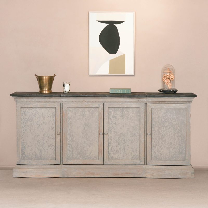 Rennes Stone Top Aged Sideboard Aged Sideboard UK