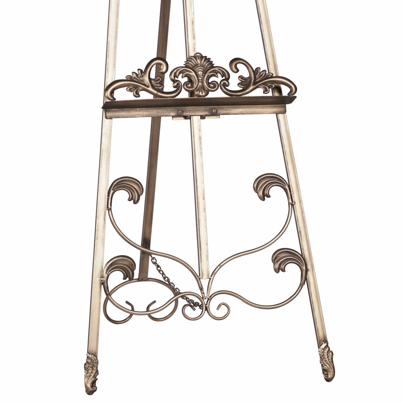 French Style Antiqued Gold Metal Easel Furniture La Maison Chic Luxury Interiors