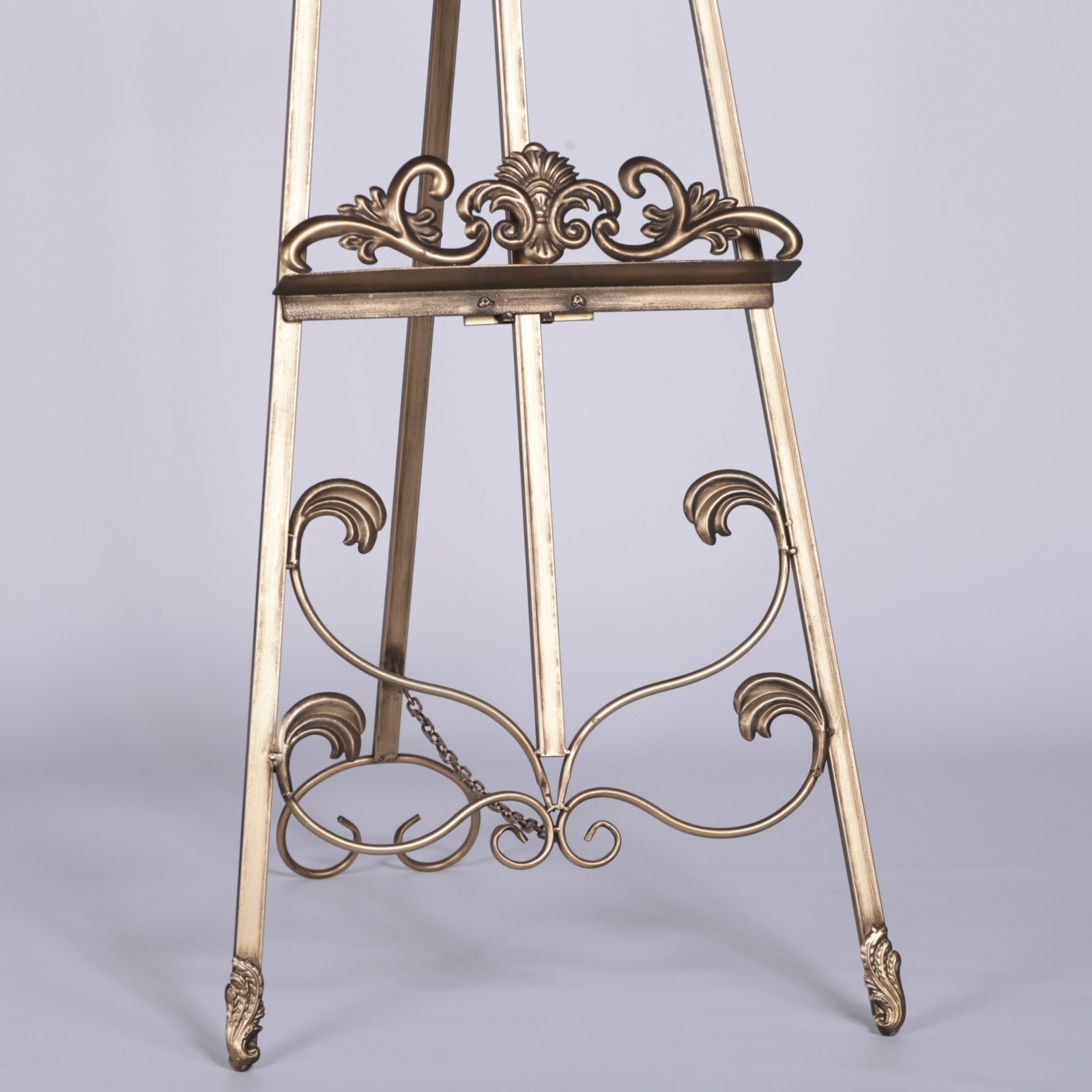 French Style Antiqued Gold Metal Easel Furniture La Maison Chic Luxury Interiors