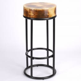 Metal Large Industrial Black Bar Stool Bar Stool UK