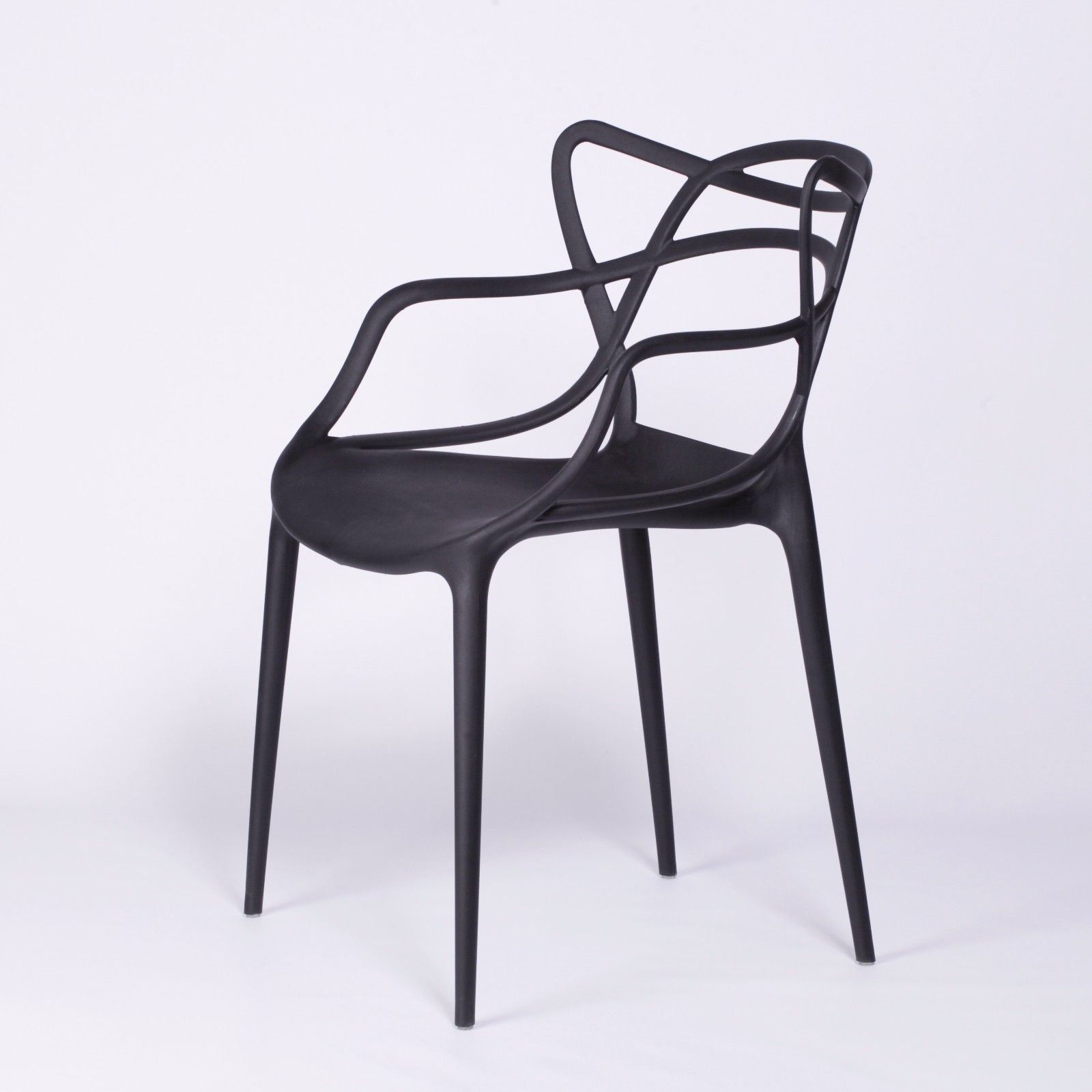 Masters Inspired Moulded Black Dining Chair Furniture - La Maison Chic