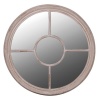 Round Distressed Taupe Mirror Taupe Mirror UK