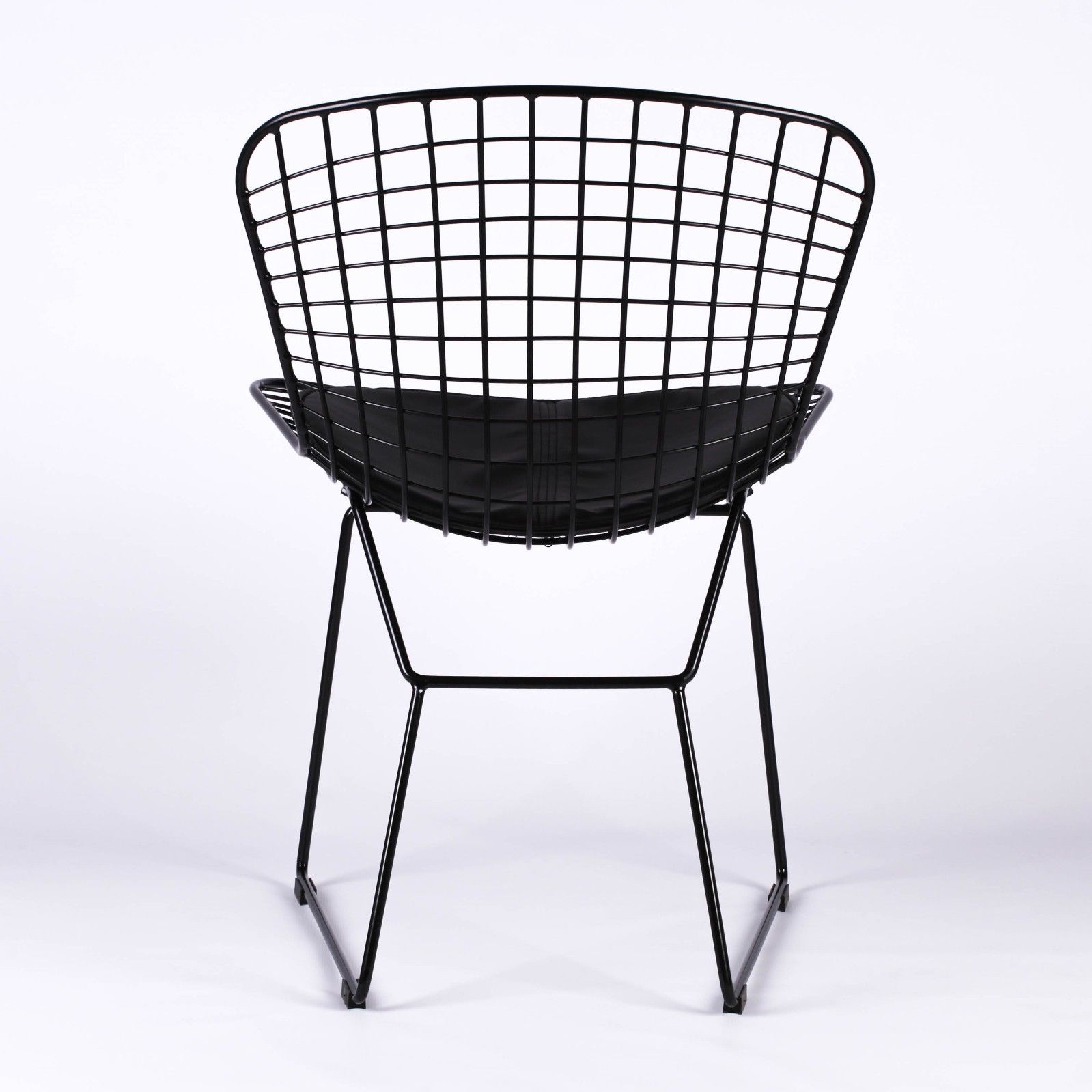 black mesh wire dining chair