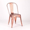 Vintage Tolix Style Metal Copper Industrial Cafe Dining Chair V2 brushed V2 brushed UK