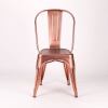 Vintage Tolix Style Metal Copper Industrial Cafe Dining Chair V2 brushed V2 brushed UK