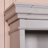 Ambroise Large Breakfront Distressed Painted Grey Dresser Bookcase Dresser Bookcase UK