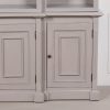Ambroise Large Breakfront Distressed Painted Grey Dresser Bookcase Dresser Bookcase UK