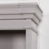 Ambroise Large Breakfront Distressed Painted Grey Dresser Bookcase Dresser Bookcase UK