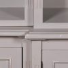 Ambroise Large Breakfront Distressed Painted Grey Dresser Bookcase Dresser Bookcase UK