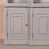 Ambroise Large Breakfront Distressed Painted Grey Dresser Bookcase Dresser Bookcase UK
