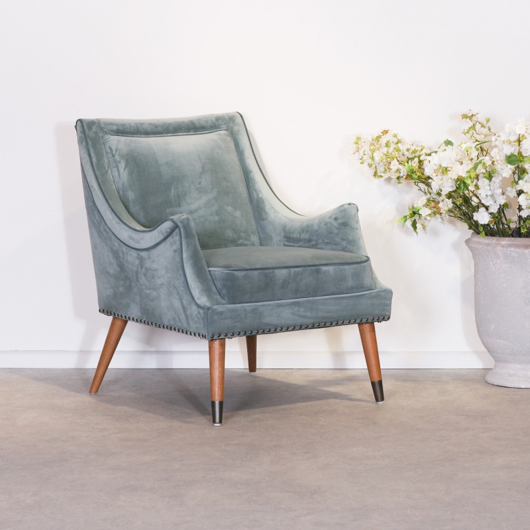 Velvet Armchair UK