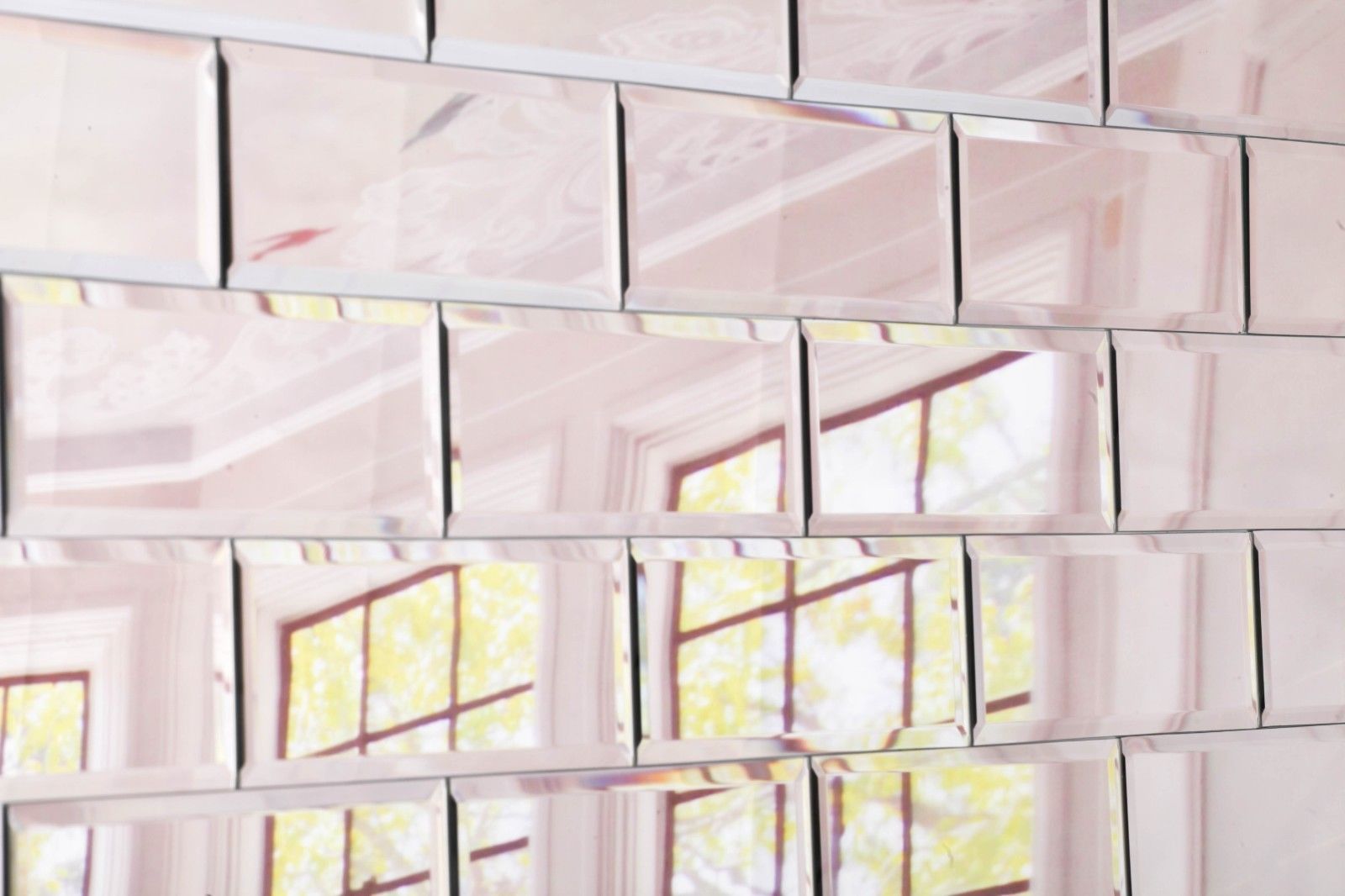 Metro Silver Bevelled Wall Tiles Furniture La Maison Chic