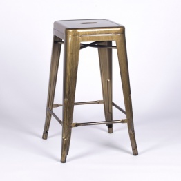 Metal Brushed Brass Gold Medium Bar Stool Bar Stool UK