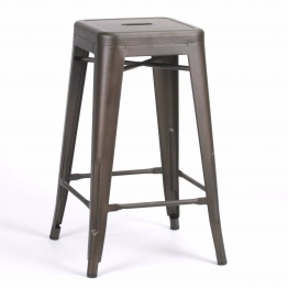 Metal Vintage Zinc Iron Medium Bar Stool Bar Stool UK