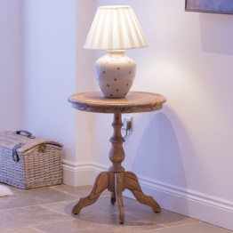 pedestal lamp table