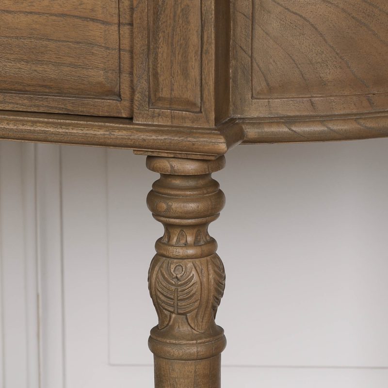 Aged Lourdes Rustic Wooden Console Table Console Table UK
