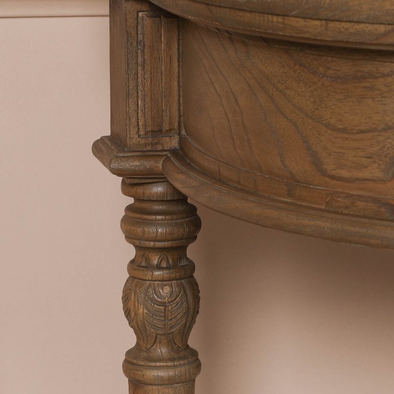 Aged Lourdes Rustic Wooden Console Table Console Table UK