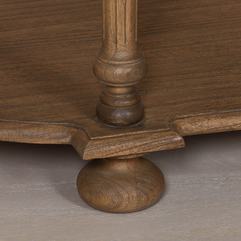 Aged Lourdes Rustic Wooden Console Table Console Table UK