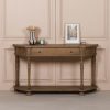 Aged Lourdes Rustic Wooden Console Table Console Table UK
