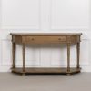 Aged Lourdes Rustic Wooden Console Table Console Table UK