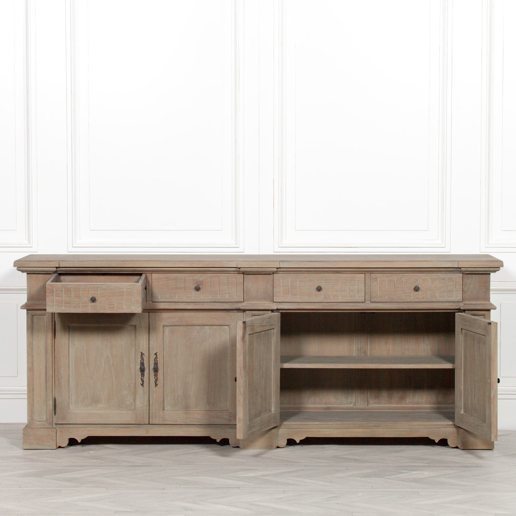 Aged Lussan Rustic Sideboard Furniture La Maison Chic Luxury Interiors