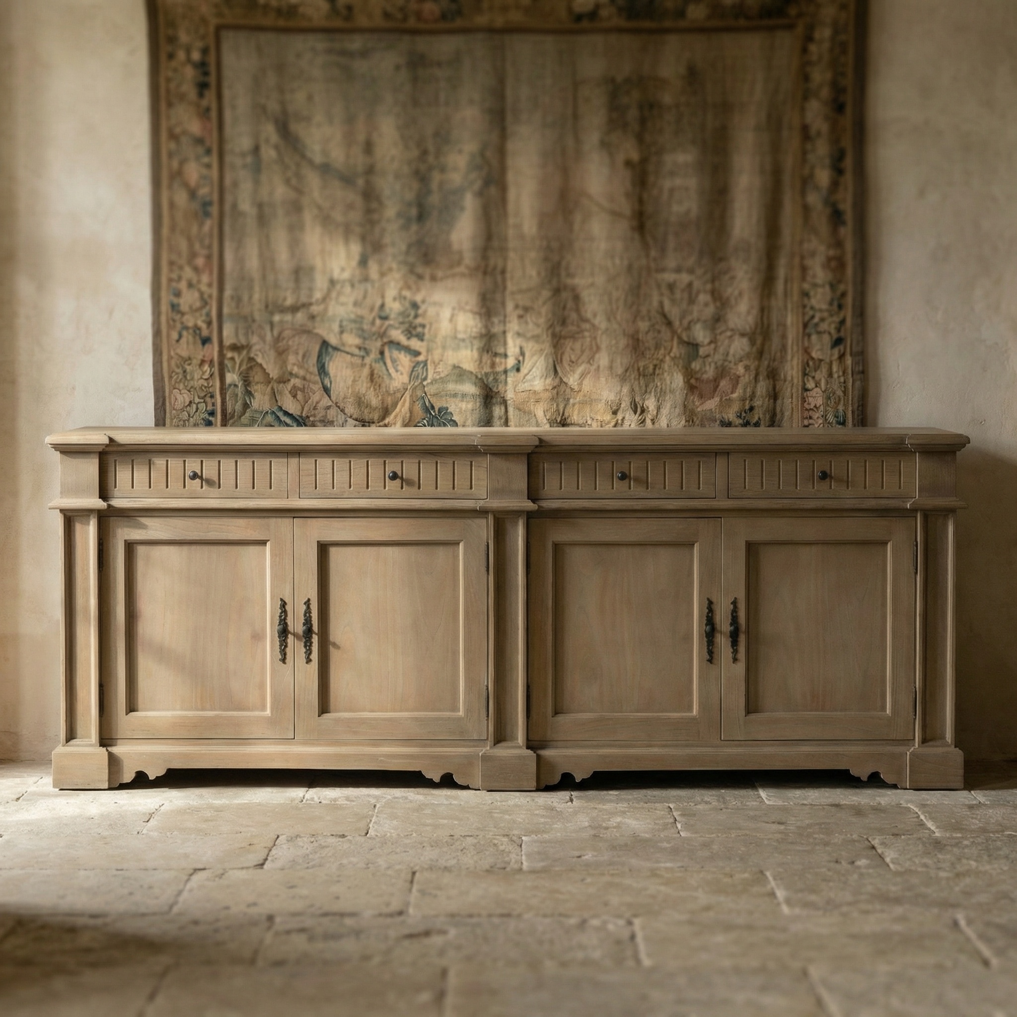 Aged Lussan Rustic Sideboard Rustic Sideboard UK