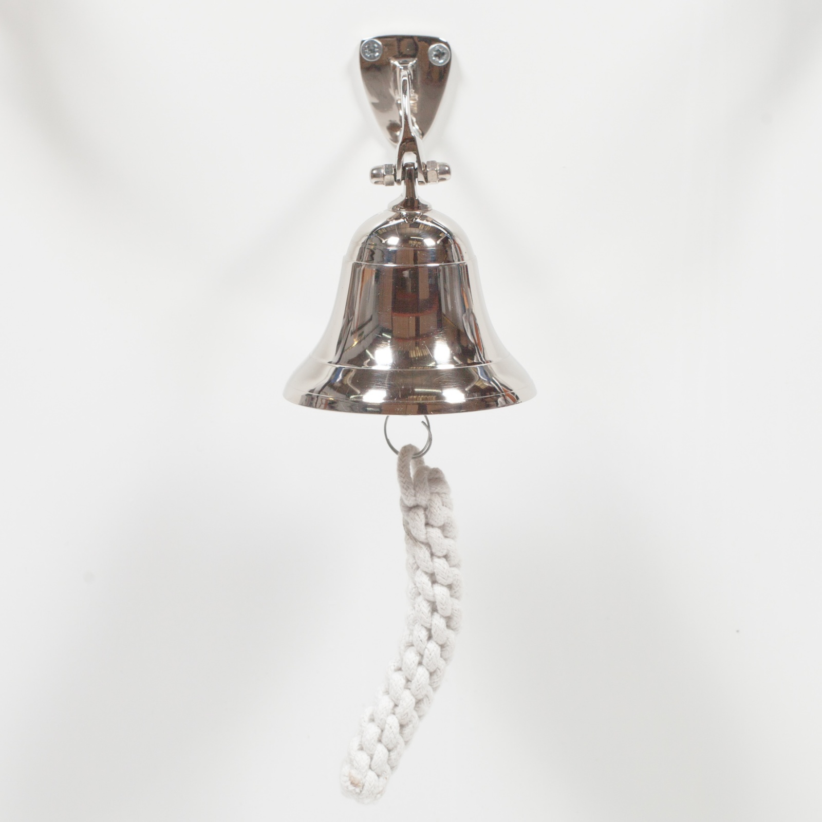 Nautical Nickel Plated Ship Bell 6 Furniture La Maison Chic