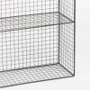 Industrial Metal Wire 2 Tier Black Shelf Rack Vintage Retro Style Wall Mounted Wall Mounted UK