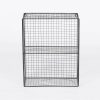 Industrial Metal Wire 2 Tier Black Shelf Rack Vintage Retro Style Wall Mounted Wall Mounted UK