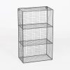 Industrial Metal Wire 3 Tier Black Shelf Rack Vintage Retro Style Wall Mounted Wall Mounted UK