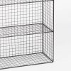 Industrial Metal Wire 3 Tier Black Shelf Rack Vintage Retro Style Wall Mounted Wall Mounted UK