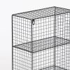 Industrial Metal Wire 3 Tier Black Shelf Rack Vintage Retro Style Wall Mounted Wall Mounted UK