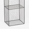 Industrial Metal Wire 3 Tier Slim Black Shelf Rack Vintage Retro Style Wall Mounted Wall Mounted UK