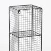 Industrial Metal Wire 3 Tier Slim Black Shelf Rack Vintage Retro Style Wall Mounted Wall Mounted UK