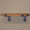 Rustic Wooden Wall Shelf Industrial Wood Iron Metal Scaffold Board Style Shelves 50cm Shelves 50cm UK