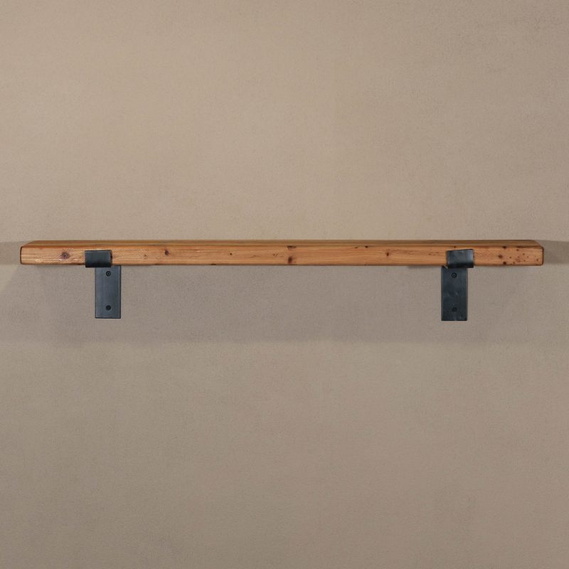 Rustic Wooden Wall Shelf Industrial Wood Iron Metal Scaffold Board Style Shelves 100cm Shelves 100cm UK