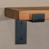 Rustic Wooden Wall Shelf Industrial Wood Iron Metal Scaffold Board Style Shelves 120cm Shelves 120cm UK