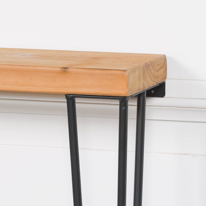 Rustic Wooden Hairpin Hall Table Console 77cm Console 77cm UK