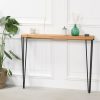 Rustic Wooden Hairpin Hall Table Console 77cm Console 77cm UK