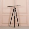 Chrome Nickel Plated Telescope On A Wooden Tripod Stand Tripod Stand UK