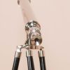 Chrome Nickel Plated Telescope On A Wooden Tripod Stand Tripod Stand UK