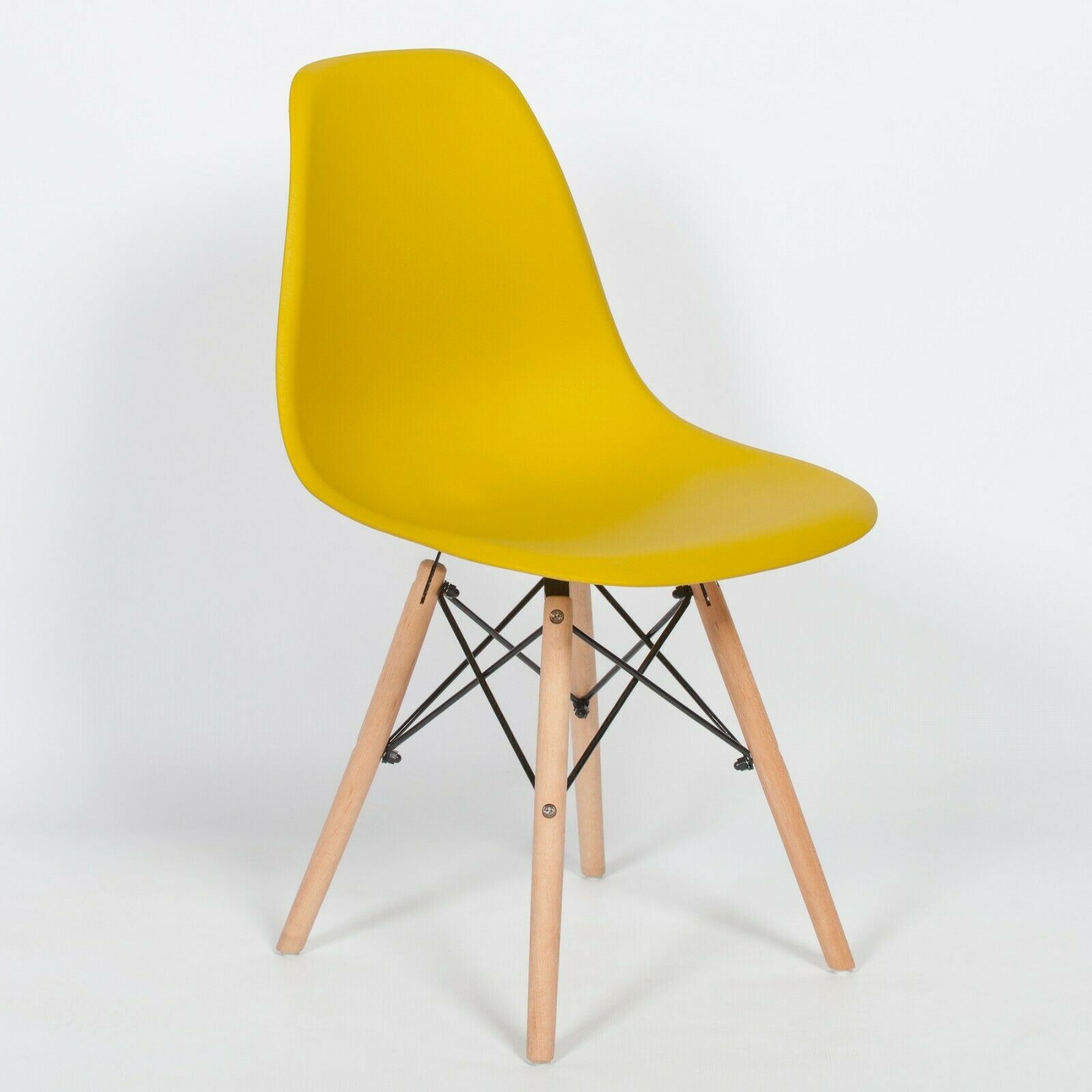 eiffel moulded mustard yellow modern dsw scand dining chair