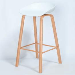 Scandi Contemporary White Bar Stool Bar Stool UK