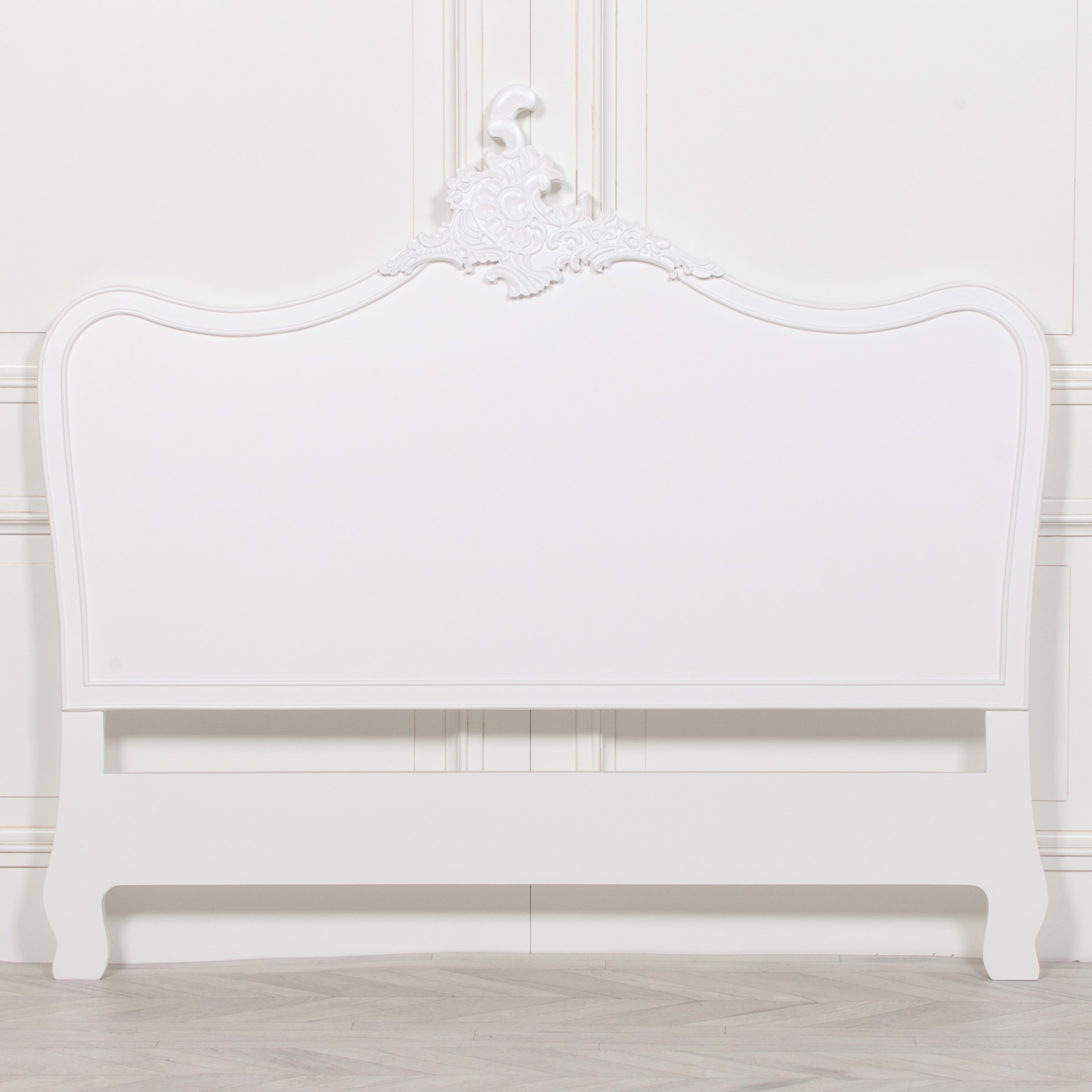French Style White 4ft6 Double Size Headboard Furniture La Maison