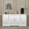 Elinore White Breakfront Mirrored Sideboard Mirrored Sideboard UK