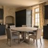 Arwen Rustic Wooden Pedestal Round Dining Table Dining Table UK