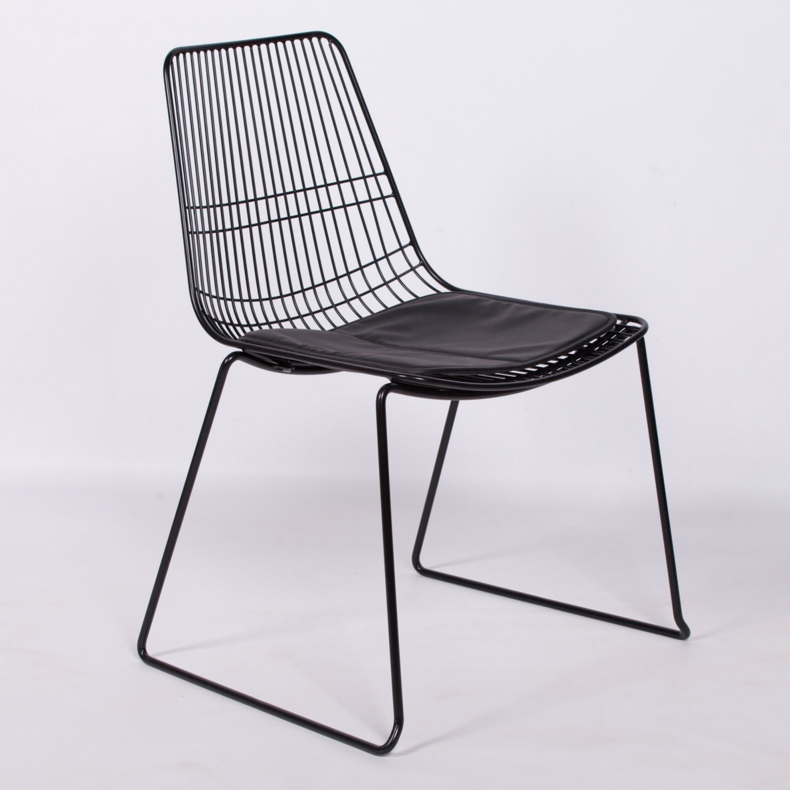 Wire Black Mesh Industrial Dining Chair Furniture - La Maison Chic ...
