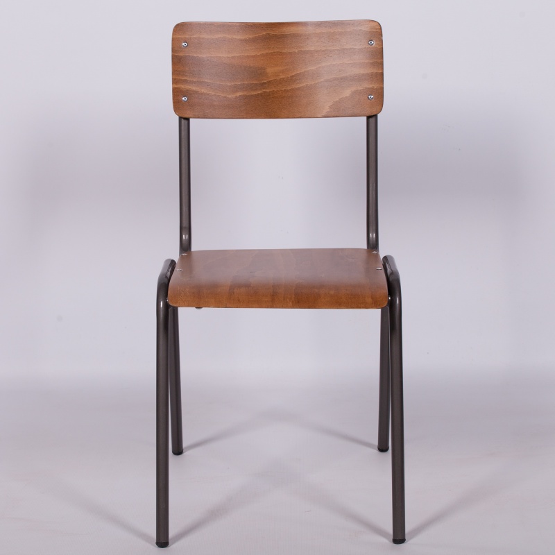 Vintage Retro School Style Metal Dining Chair Dining Chair UK