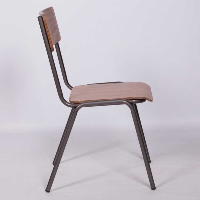 Vintage Retro School Style Metal Dining Chair Dining Chair UK